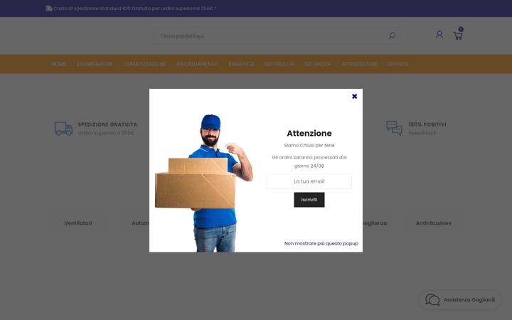 Screenshot of gagliardisrl.it