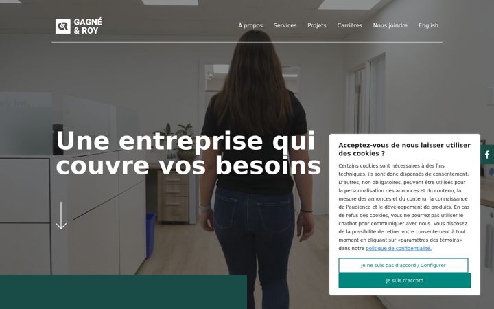 Screenshot of gagneroy.com