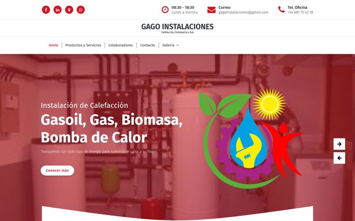 Screenshot of gagoinstalaciones.es