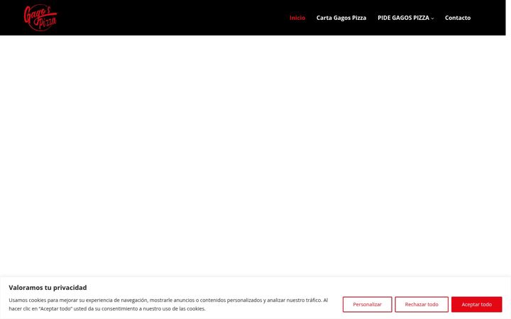 Screenshot of gagospizza.es