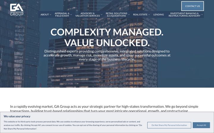 Screenshot of gagroup.com