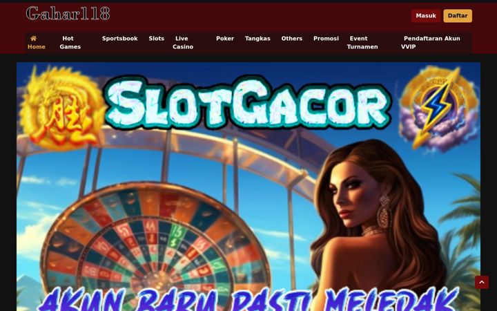 Screenshot of gahar118.com
