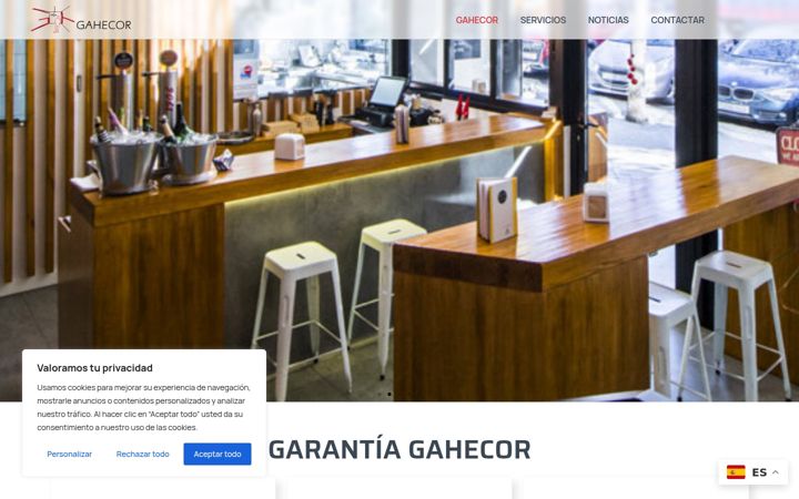 Screenshot of gahecor.com