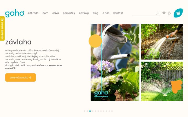 Screenshot of gaho.sk