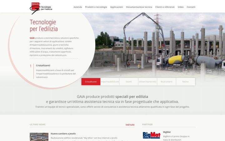 Screenshot of gaia-construction.it