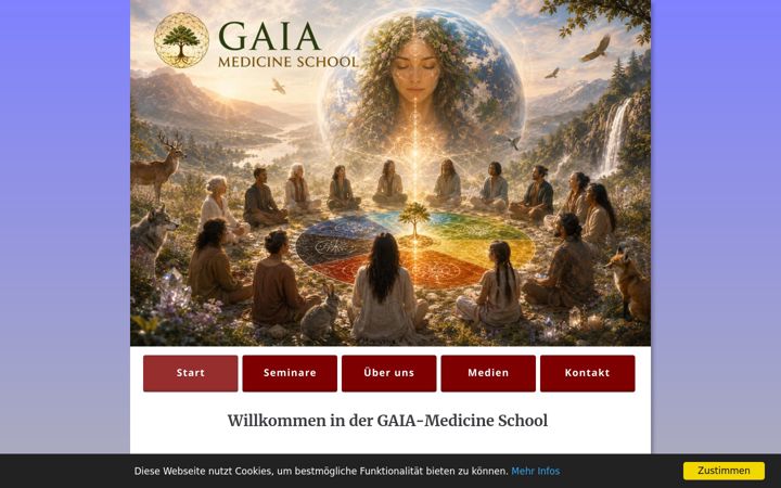 Screenshot of gaia-schamanismus.org