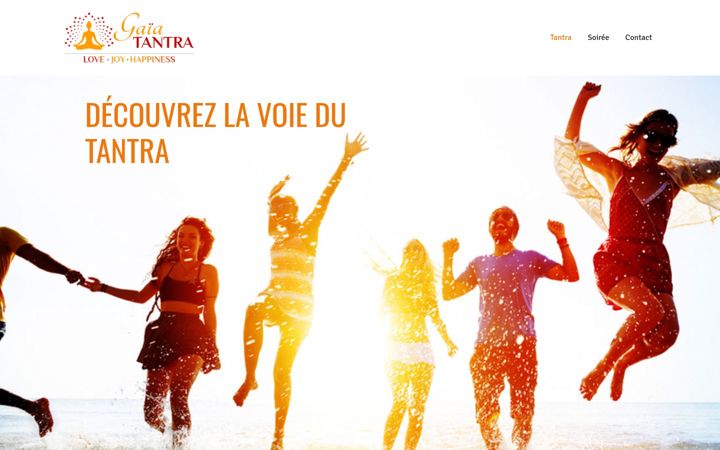 Screenshot of gaia-tantra.fr