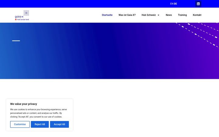 Screenshot of gaia-x.ch