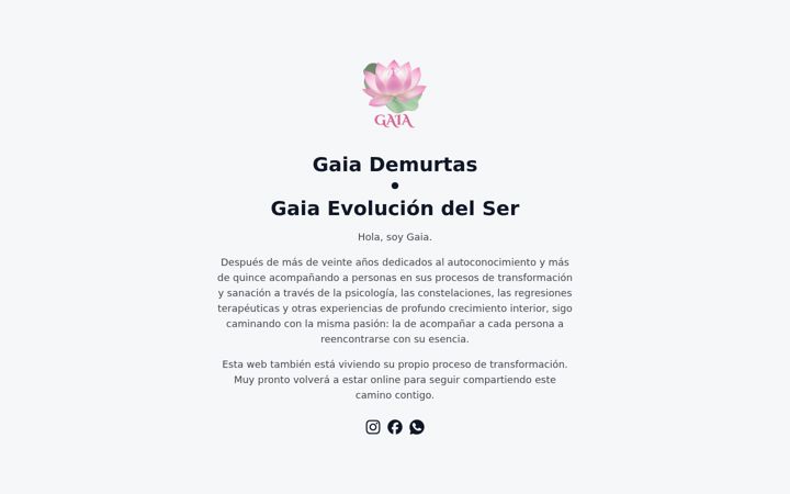 Screenshot of gaiaevoluciondelser.es