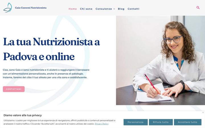 Screenshot of gaiagussoninutrizione.it