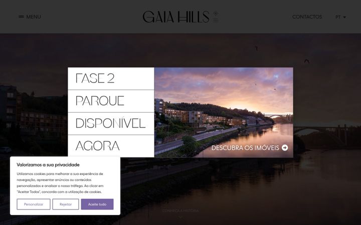 Screenshot of gaiahills.pt
