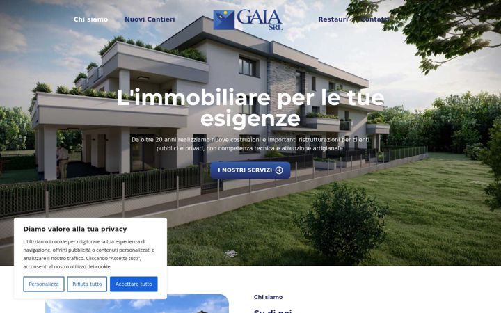 Screenshot of gaiaimmobiliaresrl.com