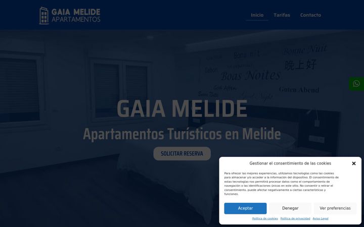 Screenshot of gaiamelide.com