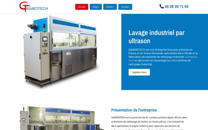 Screenshot of gaiamotech.fr