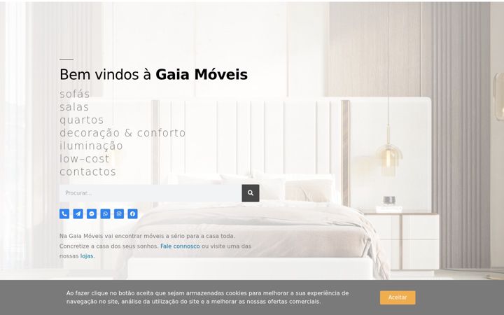 Screenshot of gaiamoveis.com