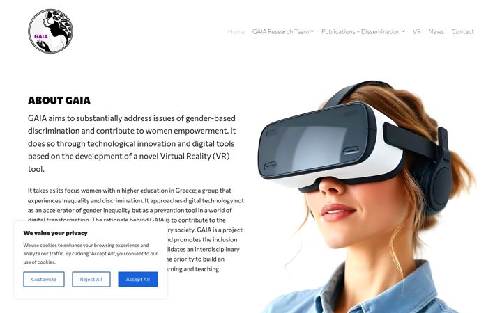 Screenshot of gaiaproject.gr