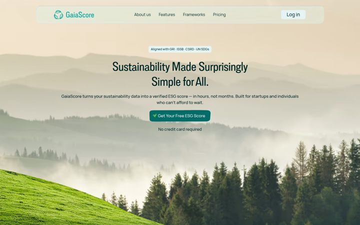 Captura de pantalla de gaiascore.com