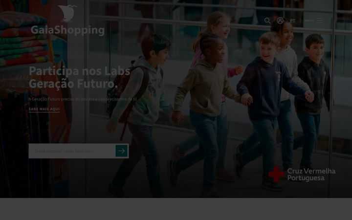 Screenshot of gaiashopping.pt