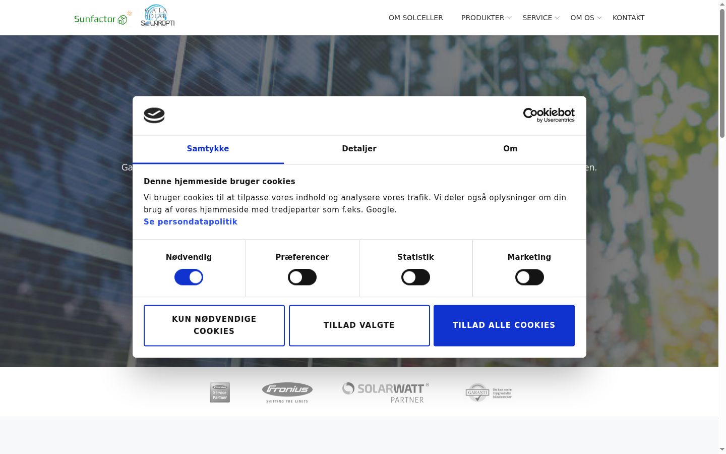 Snímek obrazovky baneru souhlasu zobrazeného před jakoukoli interakcí