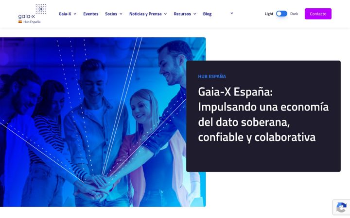 Screenshot του gaiax-spain.com