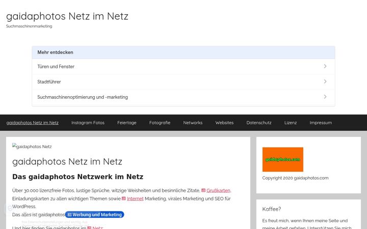 Screenshot of gaidaphotos.net
