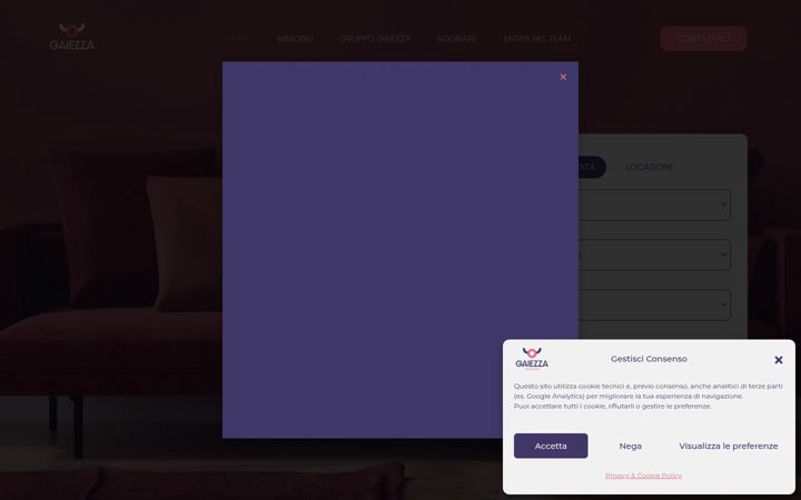 Screenshot of gaiezzarealestate.it