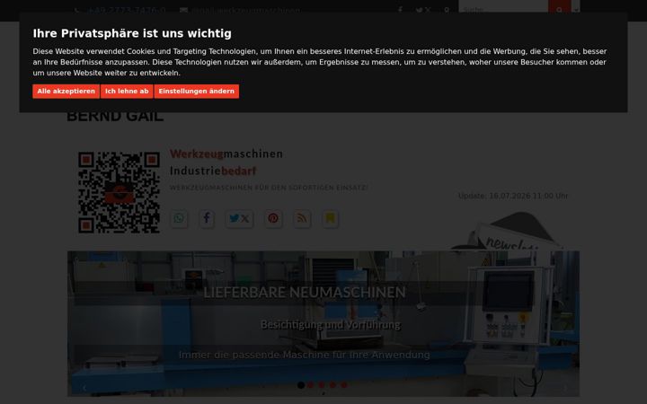 Screenshot of gail-werkzeugmaschinen.de