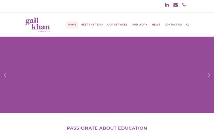 Screenshot of gailkhanassociates.co.uk