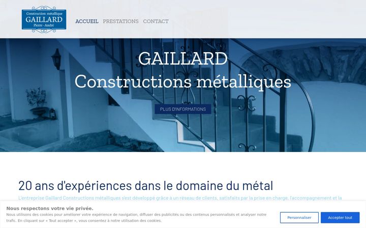 Screenshot of gaillard-metalliques.ch