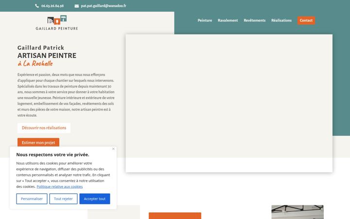 Screenshot of gaillard-peinture-la-rochelle.fr