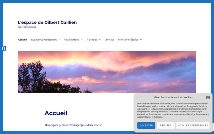 Screenshot of gaillien.fr