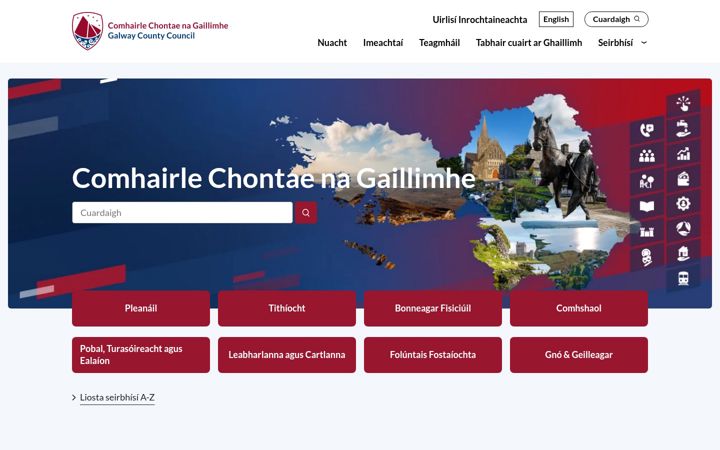 Screenshot of gaillimh.ie