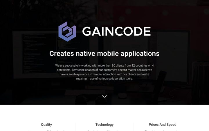 Screenshot of gainco.de