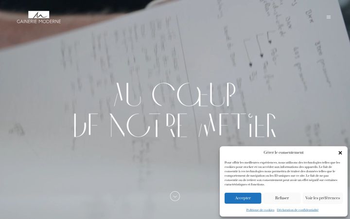 Screenshot of gainerie-moderne.ch