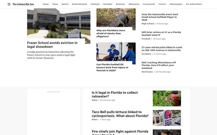 Skjermbilde av gainesville.com