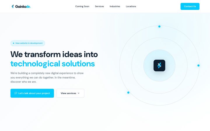 Screenshot of gainkode.com