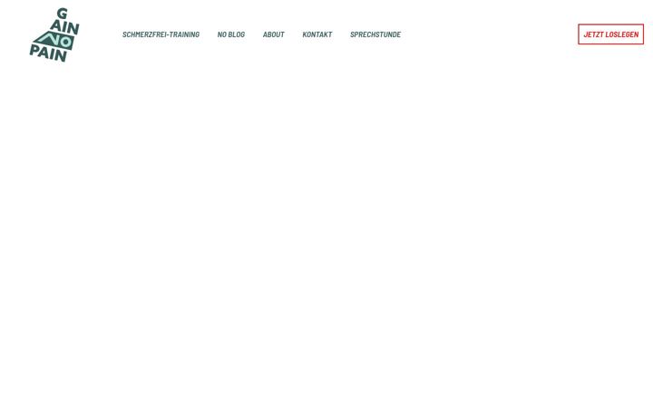 Screenshot of gainnopain.de