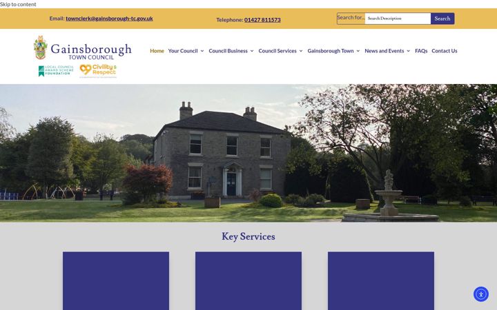 Screenshot of gainsborough-tc.gov.uk