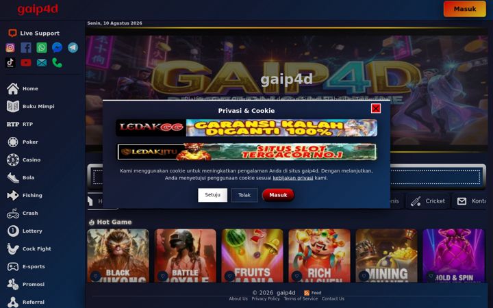 Screenshot of gaip4d.org