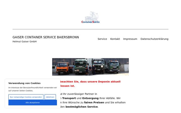 Screenshot of gaiser-bau.de