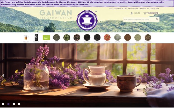 Screenshot of gaiwan.de
