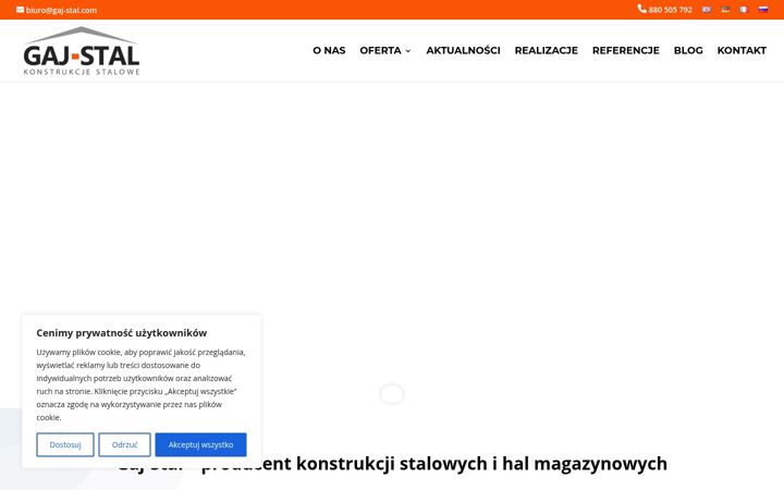 Screenshot of gaj-stal.com