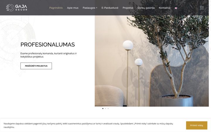 Screenshot of gajadecor.lt