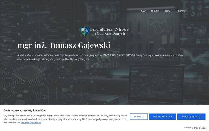 Screenshot of gajewski.co