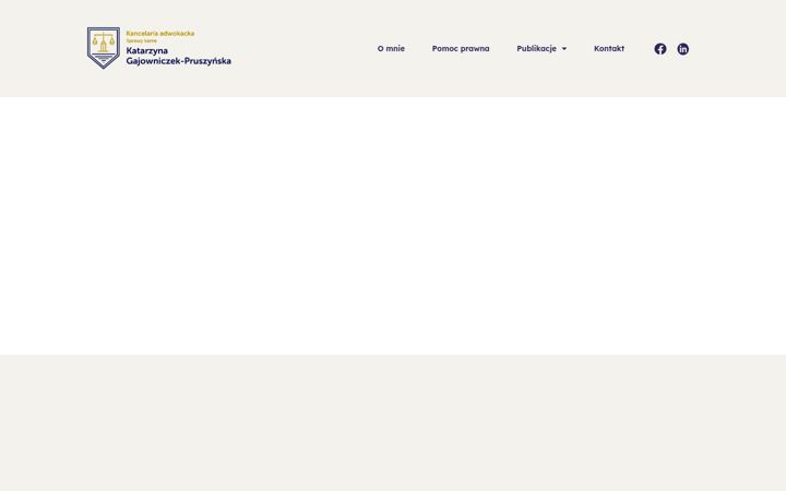 Screenshot of gajowniczek.com.pl