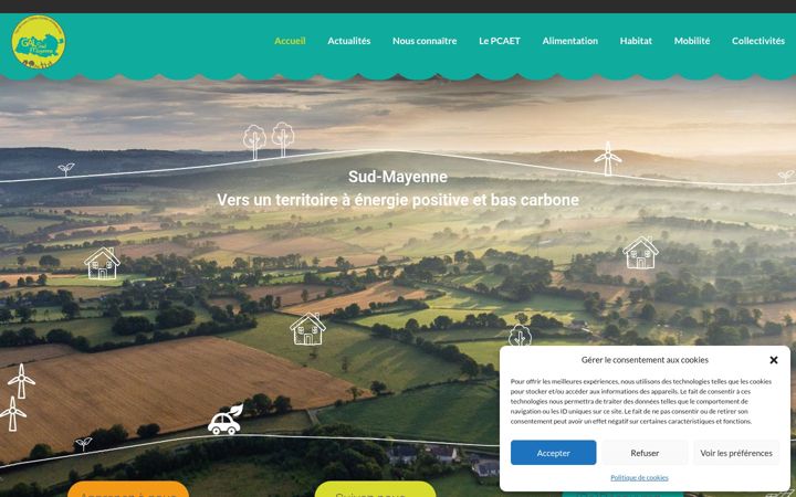 Screenshot of gal-sud-mayenne.com