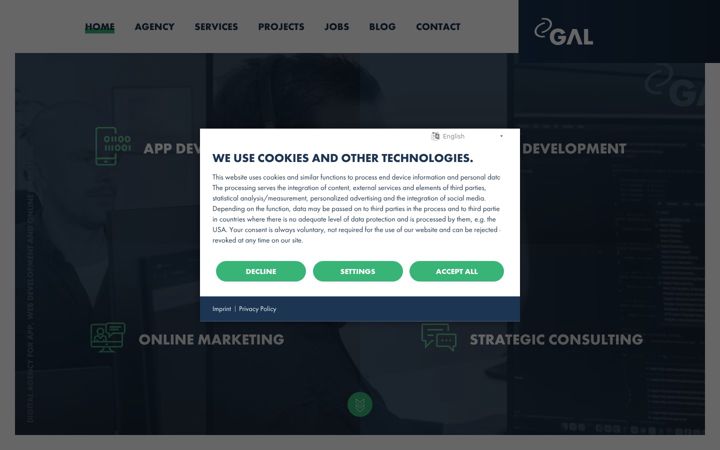 Screenshot of gal.digital