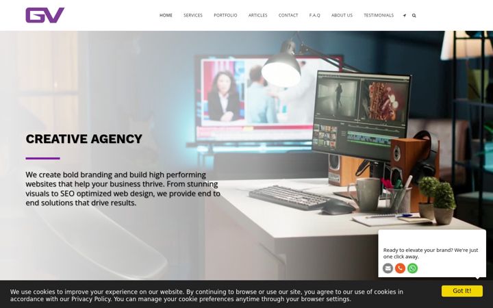 Screenshot of gala-visual.net