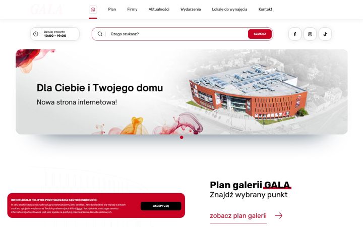 Screenshot of gala.com.pl