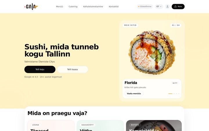 Screenshot of gala.ee